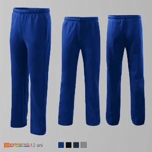 pantaloni lungi barbatesti albastri din bumbac si poliester ad607 poza 2