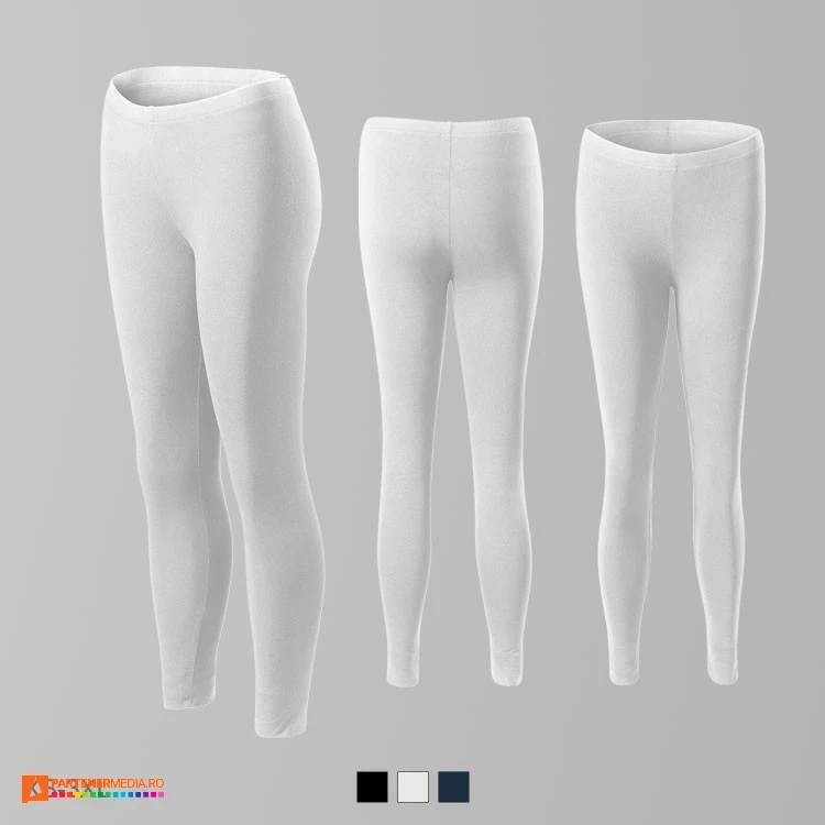 pantaloni albi promotionali elastici pentru dame ad610 pantaloni albi promotionali elastici pentru dame ad610 poza 2