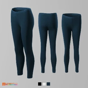 pantaloni promotionali bleumarin elastici pentru dame ad610 poza 3