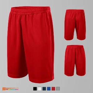 pantaloni barbatesti rosii din poliester ad612 poza 7