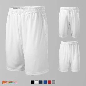 pantaloni albi scurti pentru copii din poliester ad613 poza 2