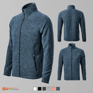 hanorace fleece albastre barbatesti din poliester reciclat ad852 poza 2