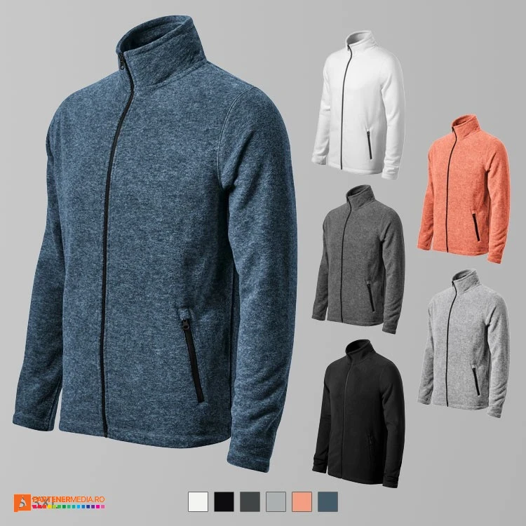 hanorace fleece barbatesti din poliester reciclat ad852 poza 1