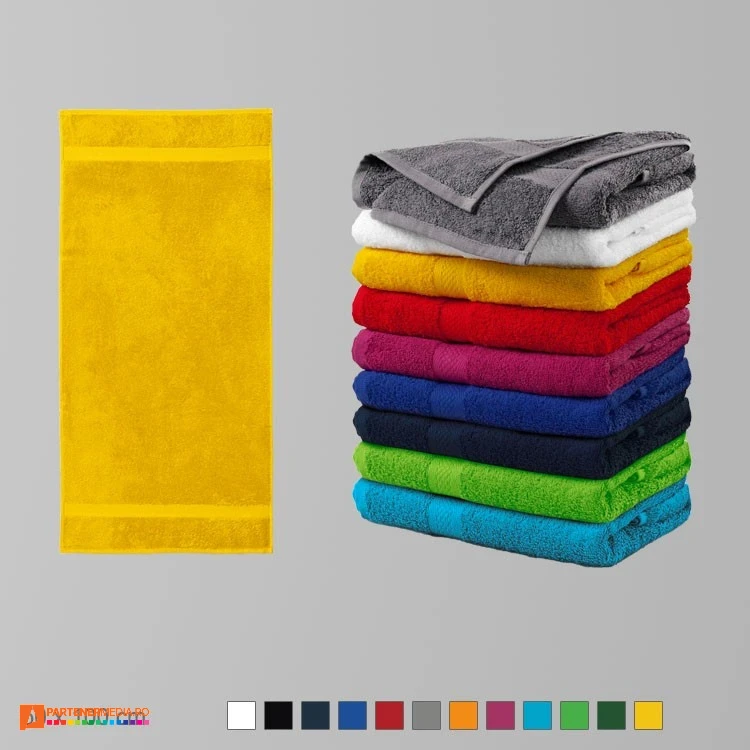 prosoape galbene promotionale din bumbac ad903 poza 5