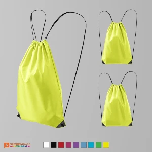 rucsaci drawstring galbeni din poliester cu snururi negre ad912 poza 4