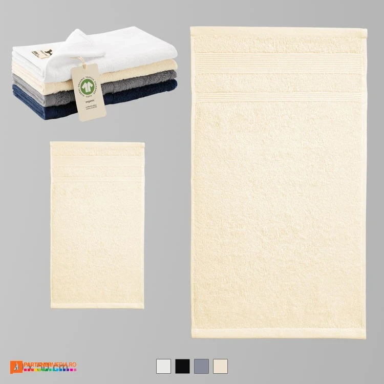 prosoape promotionale crem mici din bumbac organic ad916 poza 4