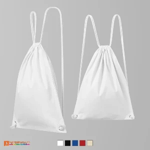 rucsaci drawstring albi unisex din bumbac ad922 poza 2