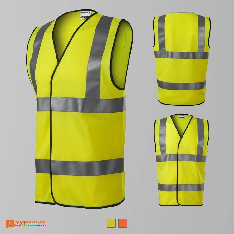 veste reflectorizante unisex galbene ad9v3 poza 2