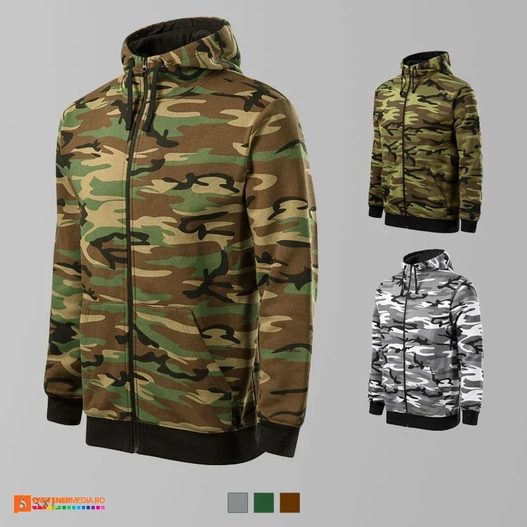 hanorace barbatesti cu design camuflaj adc19 poza 1