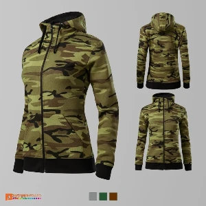 hanorace de dama cu design khaki camuflaj adc20 poza 3