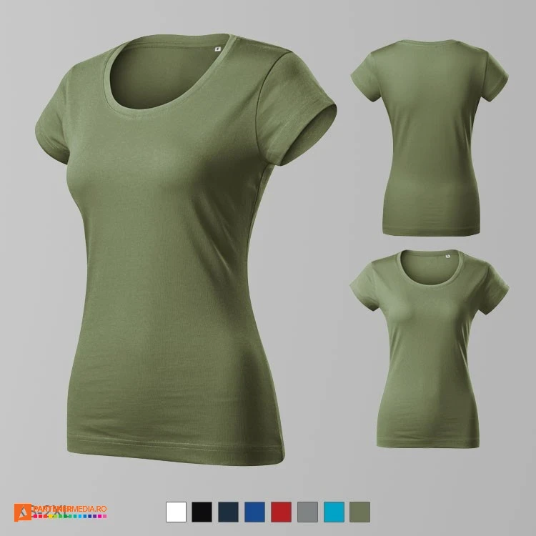 tricouri khaki de dama cambrate din bumbac adf61 tricouri khaki de dama cambrate din bumbac adf61 poza 6