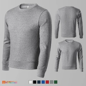 bluze gri promotionale unisex din bumbac si poliester adp41 poza 5