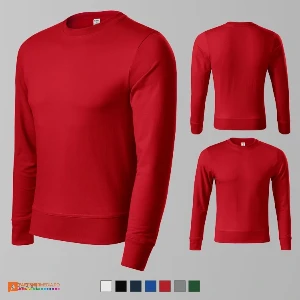 bluze rosii promotionale unisex din bumbac si poliester adp41 poza 7