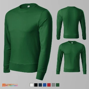 bluze verzi promotionale unisex din bumbac si poliester adp41 poza 8