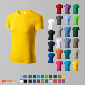 tricouri colorate unisex din bumbac cu maneci scurte adp73