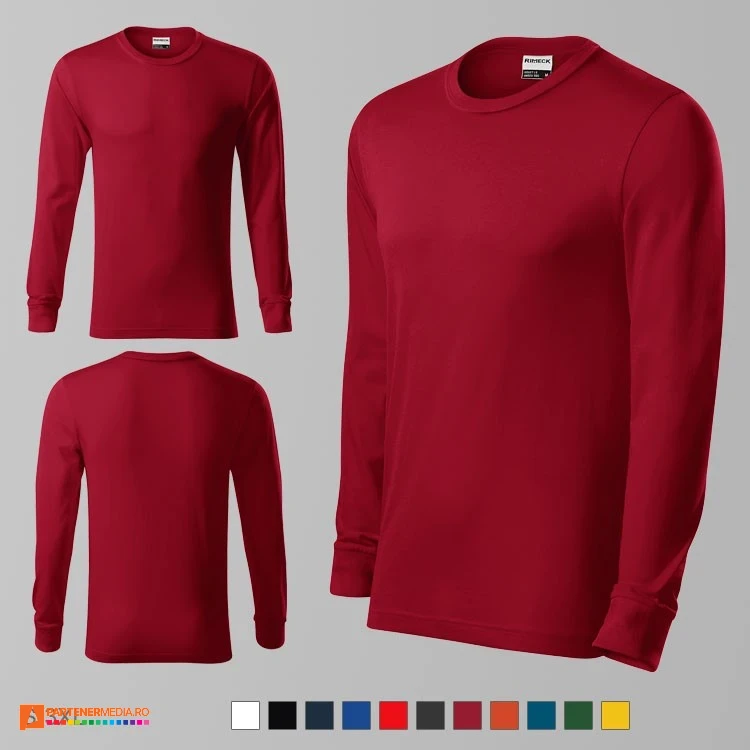 tricouri visinii unisex din bumbac cu maneci lungi adr05 poza 12