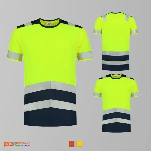 tricouri galbene reflectorizante unisex promotionale adt01 poza 2