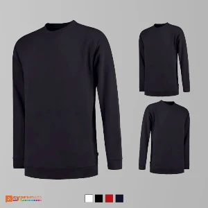 bluze bleumarin unisex din bumbac si poliester adt43 poza 3