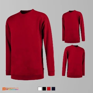 bluze rosii unisex din bumbac si poliester adt43 poza 5