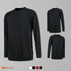bluze unisex negre din bumbac si poliester adt43 poza 4