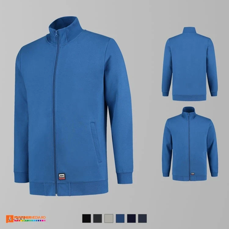 jachete albastre tip hanorac din bumbac si poliester adt45 poza 2