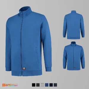 jachete albastre tip hanorac din bumbac si poliester adt45 poza 2