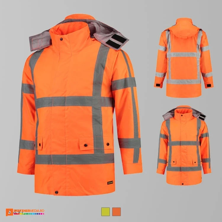 geci portocalii reflectorizante unisex de lucru adt50 geci portocalii reflectorizante unisex de lucru adt50 poza 3