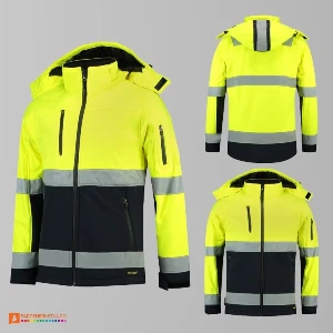 jachete unisex softshell reflectorizante adt52 poza 2