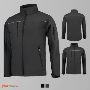jachete unisex gri inchis softshell adt53 poza 2