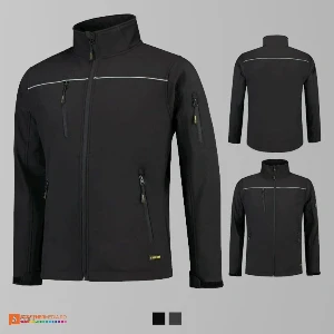 jachete unisex softshell negre adt53 poza 3