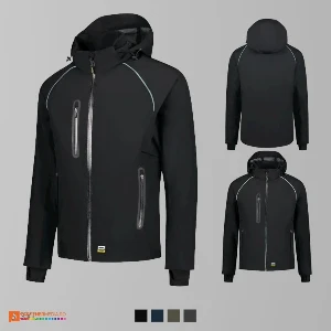 jachete softshell unisex promotionale negre adt54 poza 5