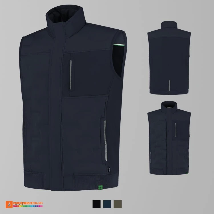 veste unisex bleumarin din poliester reciclat adt55 poza 2