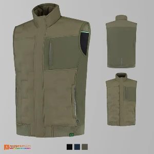 veste unisex khaki din poliester reciclat adt55 poza 3
