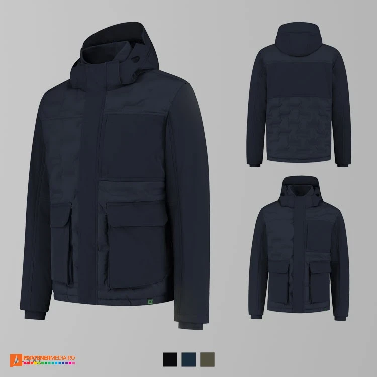 jachete unisex softshell bleumarin din poliester reciclat adt56 poza 2