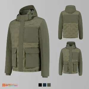 jachete unisex softshell khaki din poliester reciclat adt56 poza 3