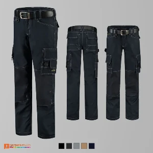 pantaloni unisex de lucru albastru inchis adt61 poza 2