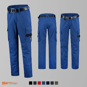 pantaloni de lucru unisex albastri adt64 poza 2