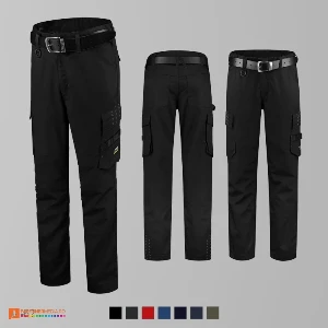 pantaloni de lucru unisex negri adt64 poza 7