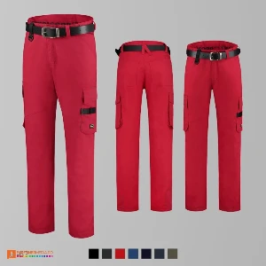 pantaloni de lucru unisex rosii adt64 poza 8