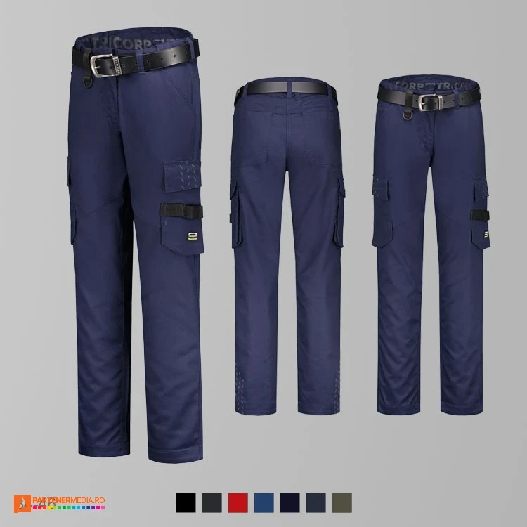 pantaloni de dama de lucru promotionali bleumarin adt70 poza 4
