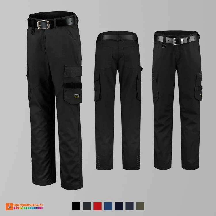 pantaloni de dama de lucru promotionali negri adt70 poza 7
