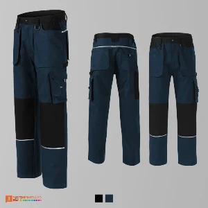 pantaloni bleumarin promotionali de lucru din bumbac adw01 poza 2