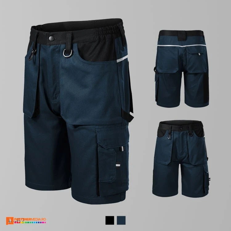 pantaloni scurti de lucru bleumarin barbatesti adw05 poza 2