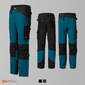 pantaloni albastri de lucru cu 10 buzunare adw07 poza 4