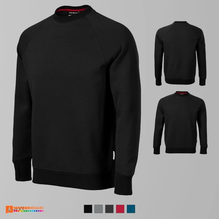 hanorace negre promotionale barbatesti din bumbac si poliester adw42 poza 4