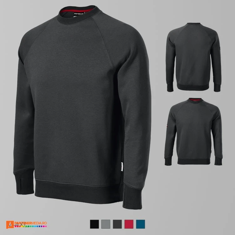 hanorace promotionale gri barbatesti din bumbac si poliester adw42 poza 3
