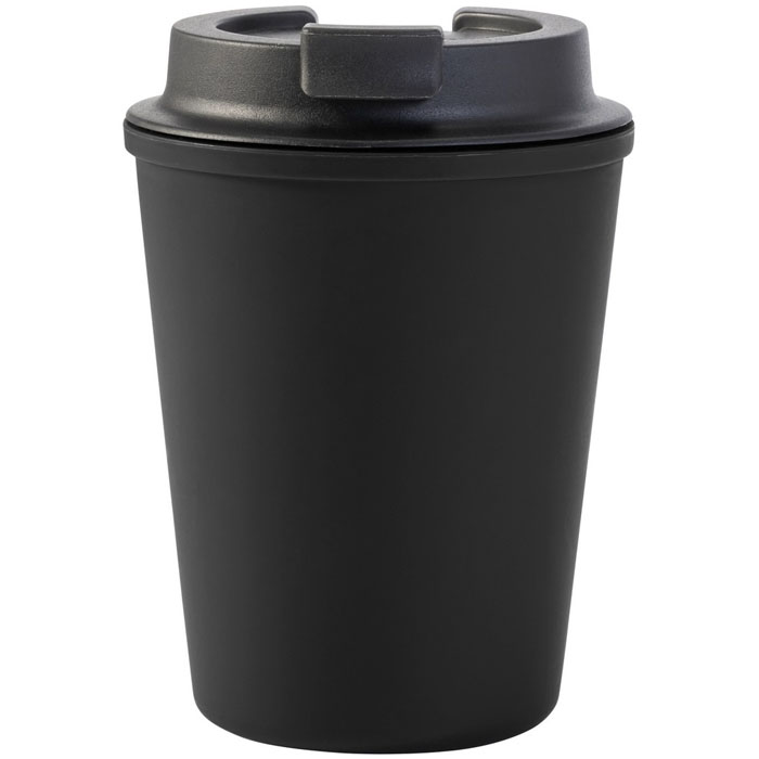 pahare negre din plastic cu capac negru V0657 poza 3