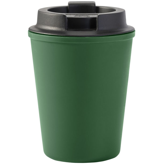 pahare verzi din plastic cu capac negru V0657 poza 5
