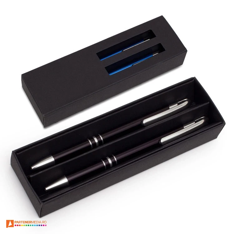 seturi de pixuri cu creion mecanic in cutie de cadou r01075 poza 1