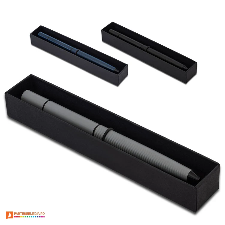 pixuri promotionale metalice cu varf inkless si pasta albastra r02322 poza 1